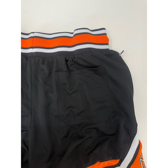 RawGear Mens Shorts Size Medium Black Orange Front Embroidered Drawstring - Picture 7 of 11